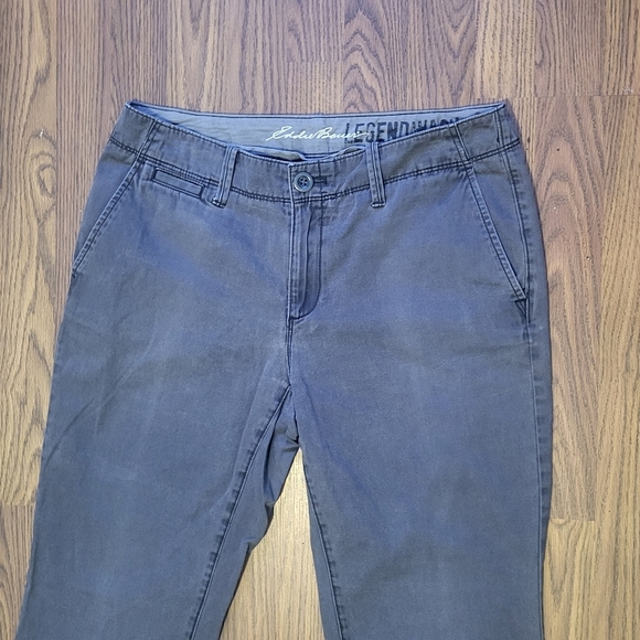 Eddie Bauer Blakely Straight Cotton Pants Womens 8 Legend Wash B73 - Picture 4 of 12